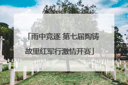 雨中竞逐 第七届陶铸故里红军行激情开赛
