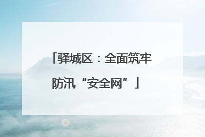 驿城区：全面筑牢防汛“安全网”