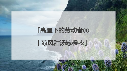高温下的劳动者④丨凉风甜汤慰橙衣