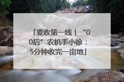 麦收第一线丨“00后”农机手小徐：5分钟收完一亩地