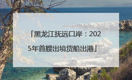 黑龙江抚远口岸：2025年首艘出境货船出港