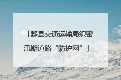 黟县交通运输局织密汛期道路“防护网”