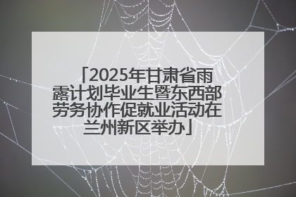 2025年甘肃省雨露计划毕业生暨东西部劳务协作促就业活动在兰州新区举办