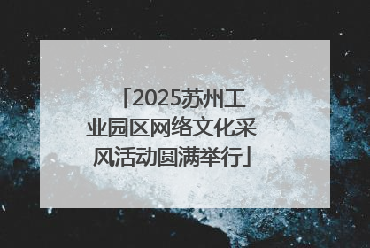 2025苏州工业园区网络文化采风活动圆满举行