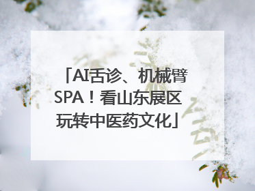 AI舌诊、机械臂SPA！看山东展区玩转中医药文化